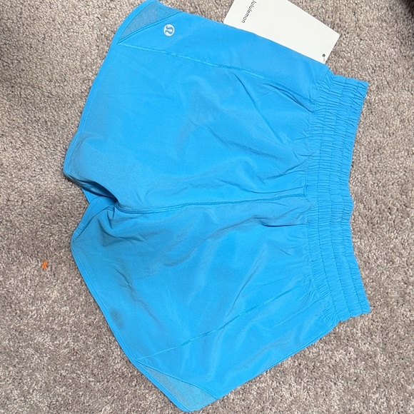 Lululemon Hotty Hot 4” Blue Athletic Shorts- New with marks! - Picture 1 of 11